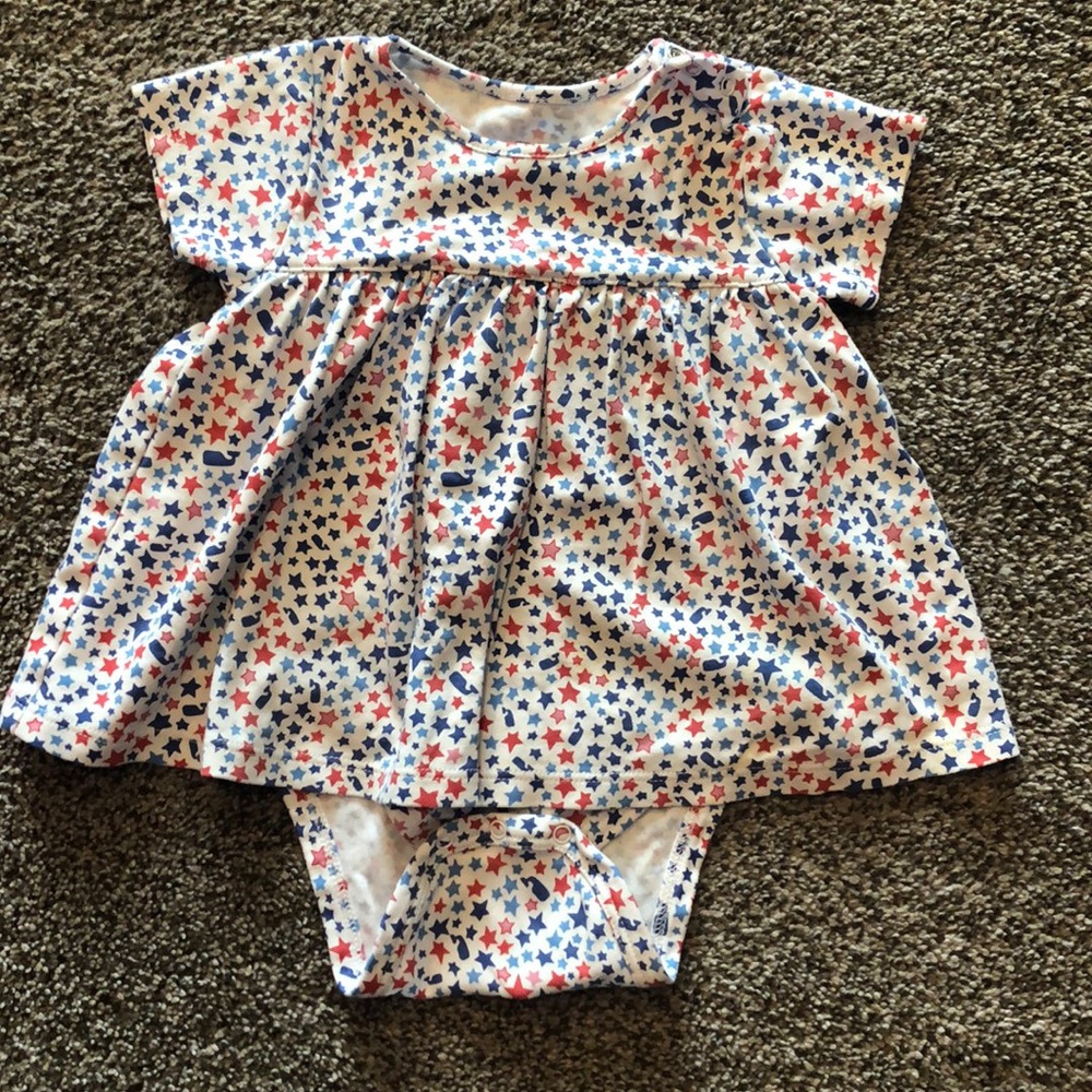 Vineyard vines red white and blue with stars dress